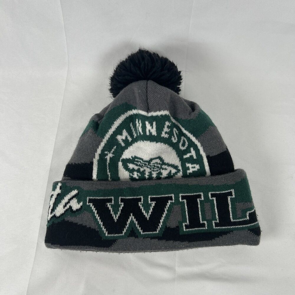 Reebok Face Off Collection Minnesota Wild Beanie Hat One Size Green